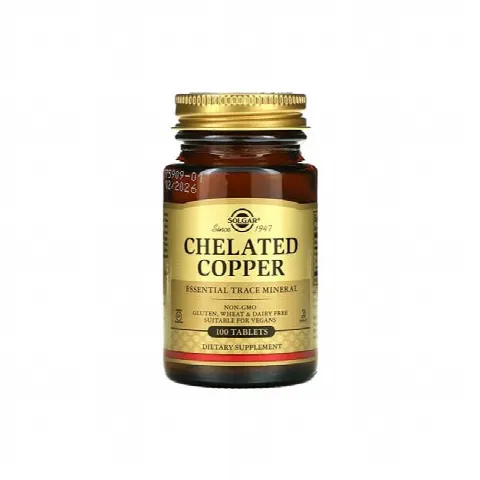 Chelated Copper 2.5 mg Solgar N100