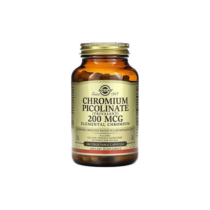 Chromium Picolinate Solgar 200mcg N180