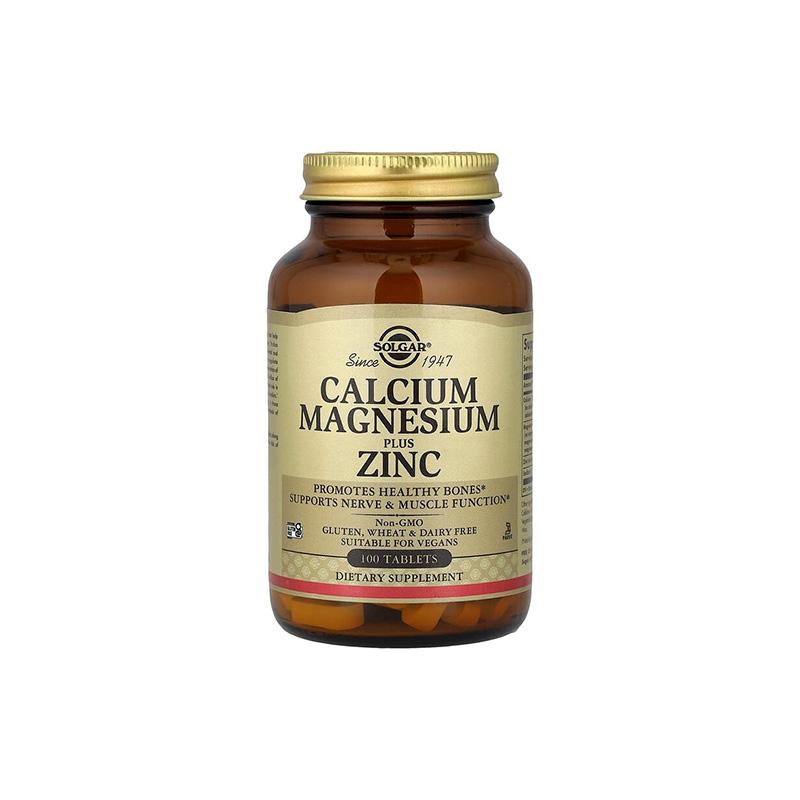 Calcium Magnesium Zinc Solgar N100