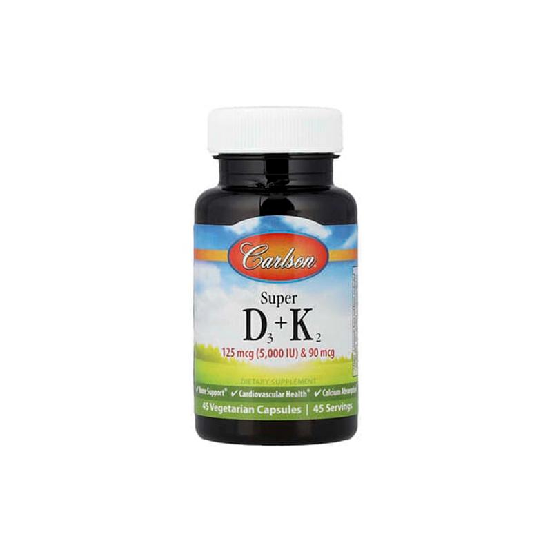Vitamin D3 + K2 5000 Carlson N45