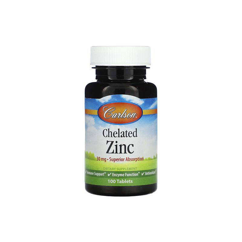 Chelated Zinc Carlson 30mg N100