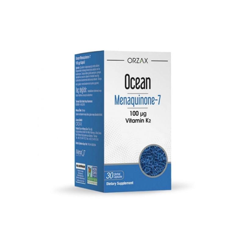 Menaquinone 7 Vitamin K2 100mg Orzax N1