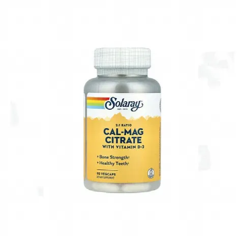 Cal-Mag Citrate+D-2 Solaray N90
