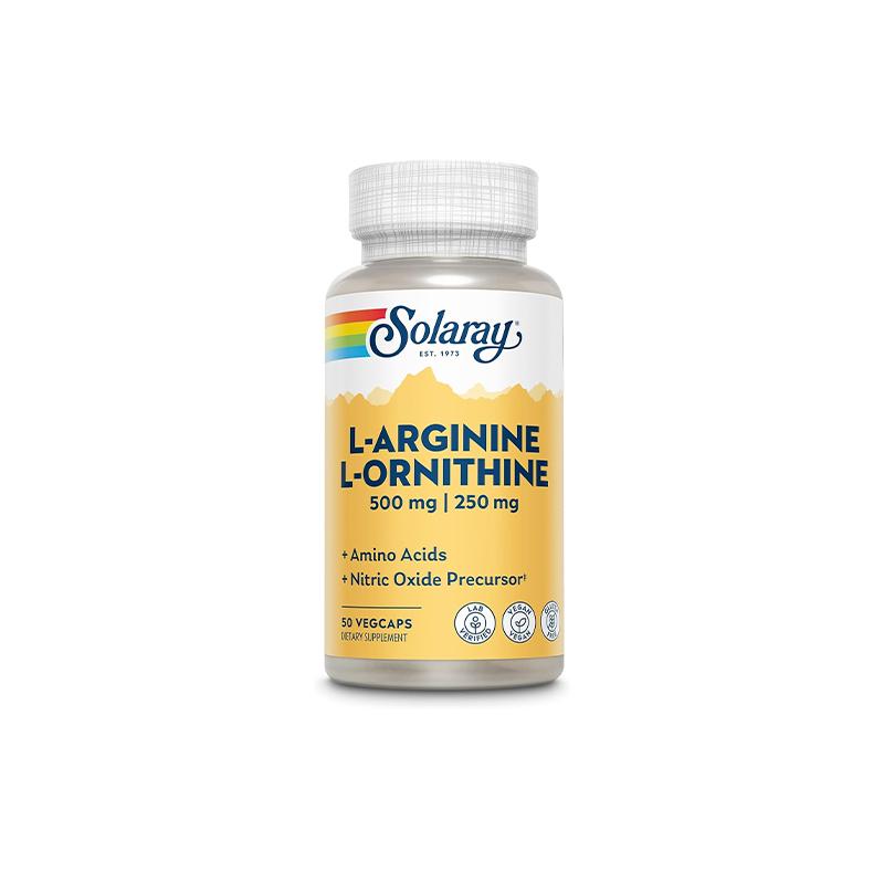 L-Arginine L-Ornithine Solaray N50