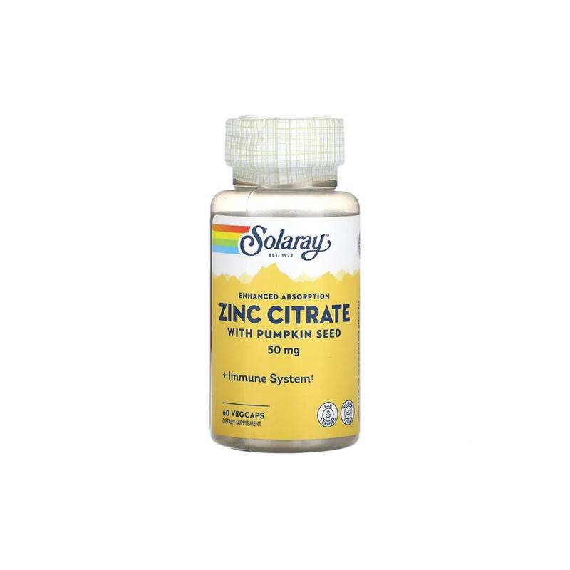 Zinc Citrate Solaray 50mg N60