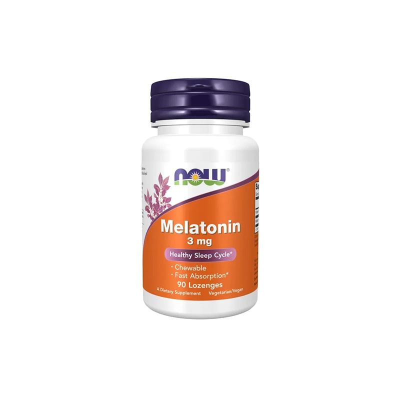 Melatonin 3 mg Now Lozenges N90